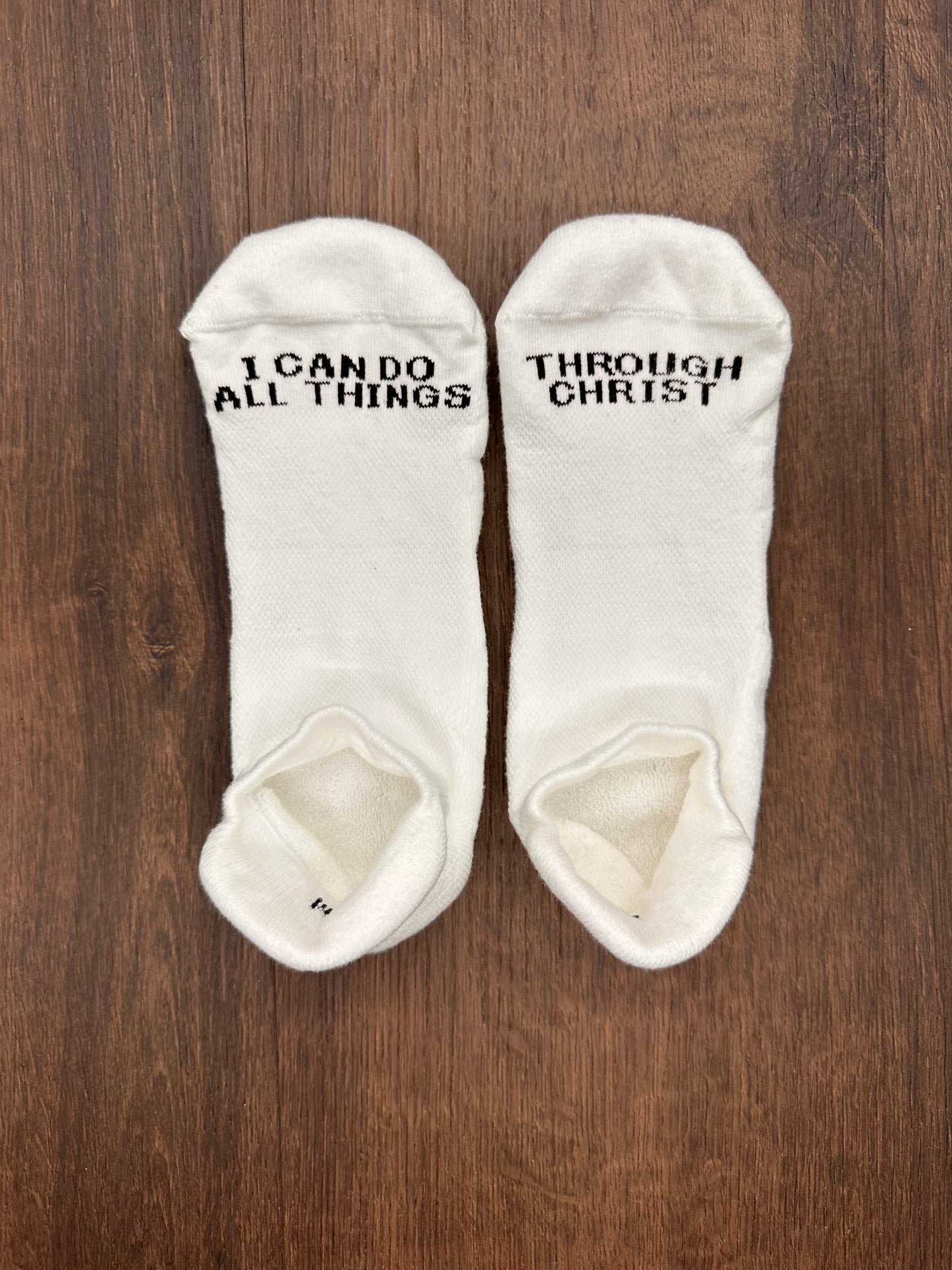 All Things Through Christ Footie