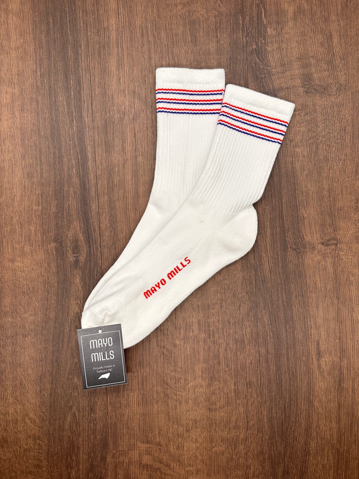 Patriotic Striped Crew
