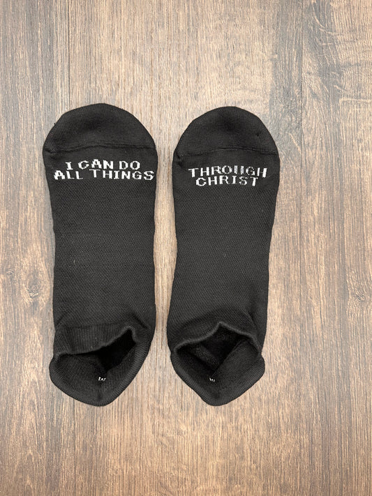 All Things Through Christ Footie
