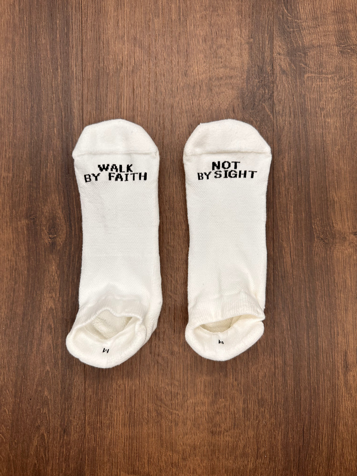 Walk By Faith Footie Socks