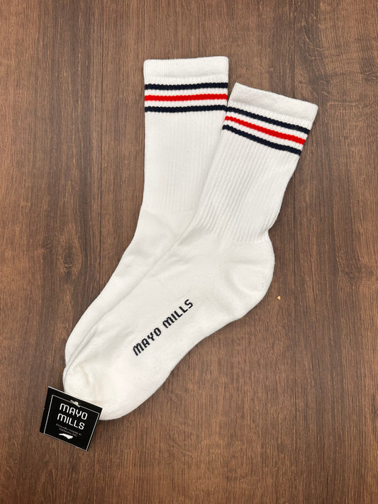 Striped Crew Socks
